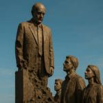 - Crumbling monument casting long shadow with rising younger figures - Image Title: Symbolic Baby Boomer Legacy Monument - Image Description: A metaphorical statue crumbles in the foreground while younger generations rise behind it, symbolizing the generational shift from destruction to renewal. This balances clarity for search engines with evocative language that resonates with your theme. Let me know if you want help embedding it in WordPress or optimizing further for featured snippets or Pinterest sharing.
