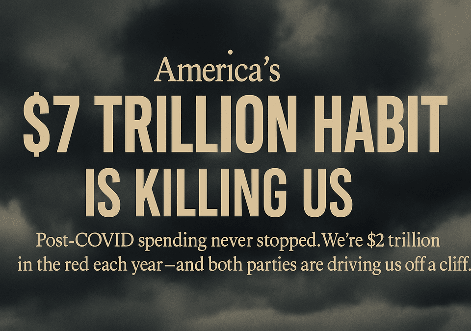 Stormy sky symbolizing America's unsustainable $7 trillion government spending