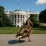 Lame duck waddling away from the White House