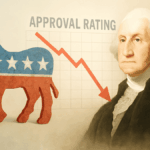 George Washington watches as Democrat Party approval rating crashes